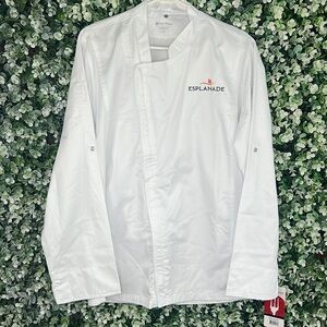 Chef Works Men’s Hartford Chef Coat Costume NEW